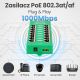 19. Extralink Gigabit PoE Injector 8 Portowy Aktywny, 8 portów Gigabit 802.3at/af, Mode A