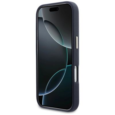 5. Etui Guess FW Resin Logo na iPhone 17 Pro - niebieskie