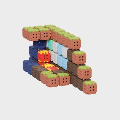 6. Klocki konstrukcyjne Marioinex Mini Waffle, 406 elementów