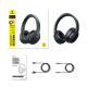 3. Słuchawki bezprzewodowe Baseus Bass BH1 Lite nauszne Bluetooth 6.0 - czarne