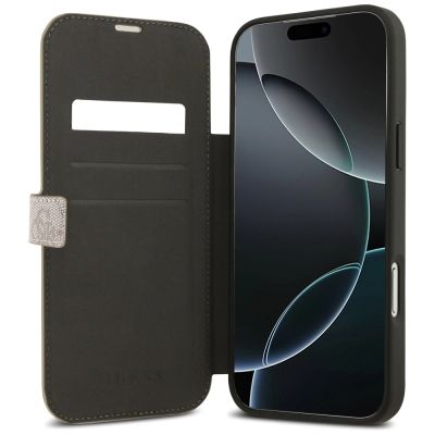 6. Etui Guess Book 4G Metal Logo na iPhone 17 Pro Max - różowe