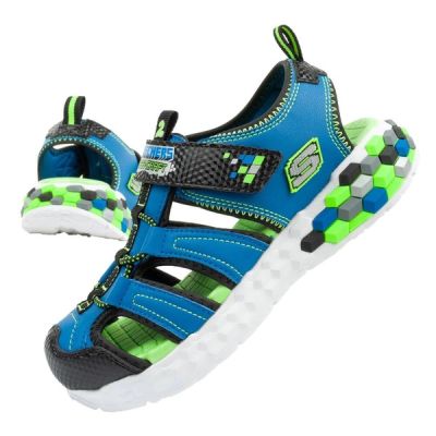 12. Sandały Skechers Jr 402213L/BBLM