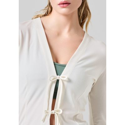 4. Bluza CASALL Studio Cardigan biały