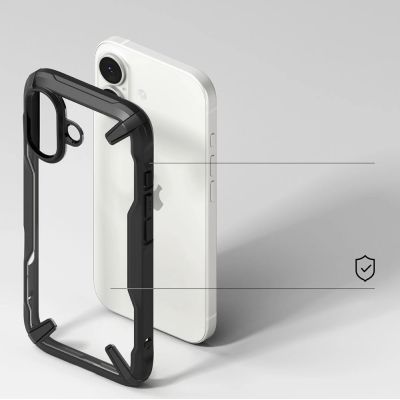 4. Etui Ringke Fusion X na iPhone 17 - czarne