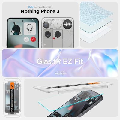 8. Szkło hartowane Spigen Glas.TR EZ Fit 2-pack na Nothing Phone 3 - przezroczyste