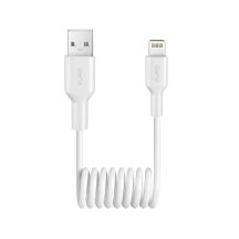 Kabel spiralny Puro 12W USB-A - Lightning 1m - biały