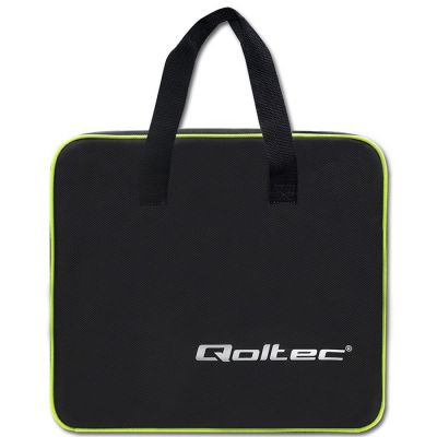 11. Qoltec 52467 Mobilna ładowarka do samochodu elektrycznego EV z regulacją 2w1 Typ2 | 11kW | 3 Fazy | CEE 5 PIN| LCD |Przenośna | Wallbox | 5m