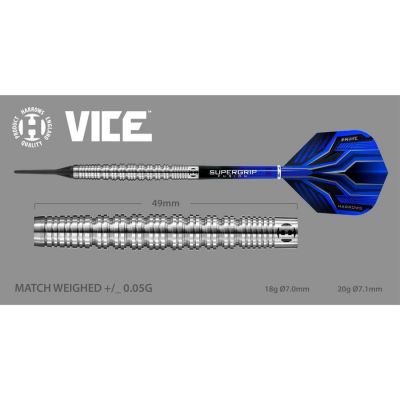 8. Rzutki Harrows Vice 90% Softip