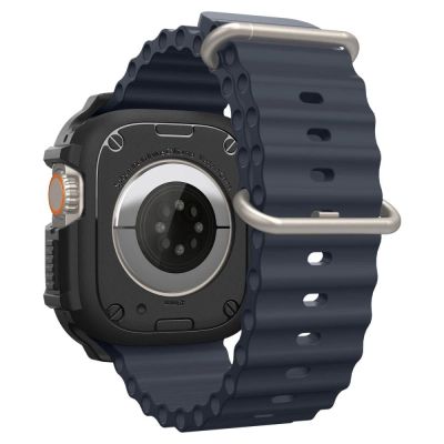 17. Etui Spigen Rugged Armor na Apple Watch Ultra (49 mm) - czarny mat