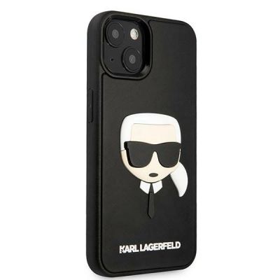 4. Etui Karl Lagerfeld 3D Rubber Karl`s Head na iPhone 13 / 14 / 15 - czarne