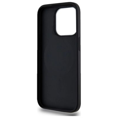 7. Etui DKNY Plain Logo MagSafe na iPhone 15 Pro - czarne