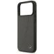 6. Etui Mercedes Leather Large Laurel Leave MagSafe na iPhone 17 Pro Max - czarno-szary