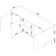 4. Komoda ISLA 150,5x40x75 czarny mat