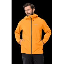 Kurtka przeciwdeszczowa męska Jack Wolfskin HIGHEST PEAK JACKET M orange pop (1115131_3087)