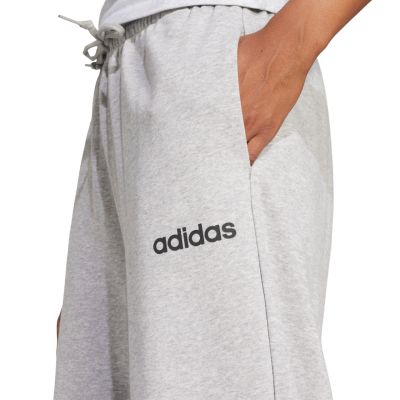 5. Spodnie damskie adidas Essentials Linear French Terry Cuffed jasnoszare JC5953