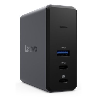 2. Lenovo X9 Charging GaN Dock Przewodowa USB 3.2 Gen 2 (3.1 Gen 2) Type-C Szary