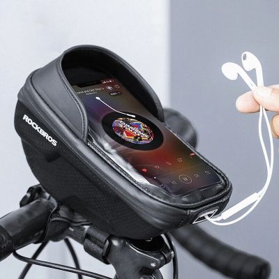 3. Rockbros torba na telefon na kierownicę, czarna