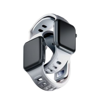 11. Pasek silikonowy 3mk Silicone Watch Strap do Apple Watch 42 / 44 / 45 / 49 mm - biały