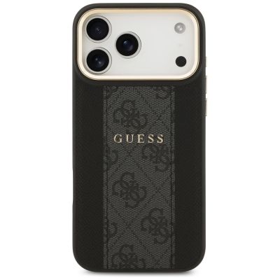 3. Etui Guess 4G Stripe MagSafe na iPhone 17 Pro Max - czarne
