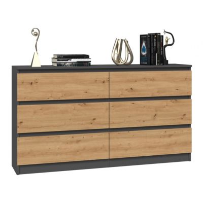 4. Komoda M6 140 138x40xH77 antracyt/artisan