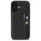3. Etui BMW M Perforated Tricolor Detail Line na iPhone 16 - czarne