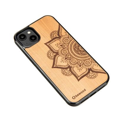 2. Etui Bewood Mandala Jabłoń drewniane na iPhone 14 Plus - jasnobrązowe