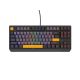 23. GENESIS Thor 230 TKL klawiatura Gaming USB + RF Wireless + Bluetooth QWERTY Czarny, Szary, Pomarańczowy