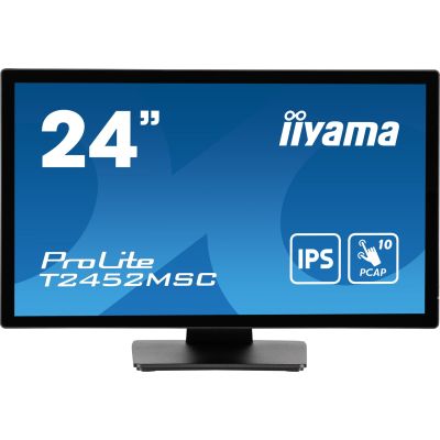 18. Monitor komputerowy iiyama ProLite T2452MSC-B1 23.8 cali 1920 x 1080 px Full HD LCD Ekran dotykowy Czarny