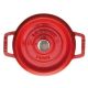 2. Garnek żeliwny okrągły STAUB La Cocotte 40509-814-0 - 1.7 ltr. czerwony