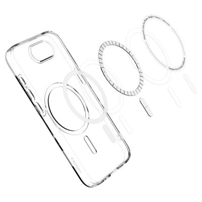 6. Etui Spigen Liquid Crystal Mag MagSafe na iPhone 16e / 17e - przezroczyste