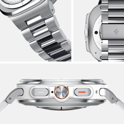 9. Bransoleta Spigen Modern Fit Band na Samsung Galaxy Watch Ultra 47mm - srebrna