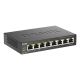 2. D-Link DGS-1008P/E łącza sieciowe Nie zarządzany L2 Obsługa PoE Czarny