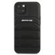 3. Etui AMG Leather Debossed Lines na iPhone 13 mini - czarne