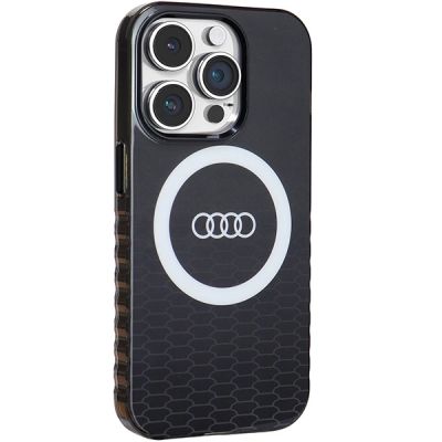 6. Etui Audi IML Big Logo MagSafe na iPhone 14 Pro - czarne