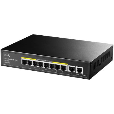2. Switch CUDY GS1010PE 8-Port Gigabit PoE+ 120W 2xGbE Uplink