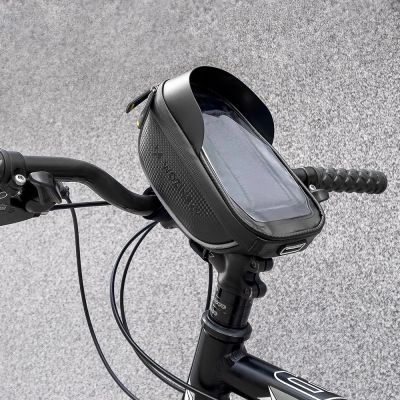 16. Wozinsky torba rowerowa na kierownicę z etui na telefon 1 l czarna (WBB16BK)
