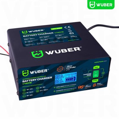6. Prostownik mikroprocesorowy samochodowy 10A 6-150 Ah 2-24 V W14018 WUBER