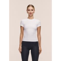 Koszulka damska CASALL Defined Rib Tee kolor biały