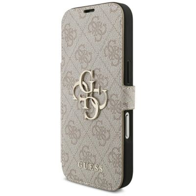 2. Etui Guess Book 4G Metal Logo na iPhone 18 Pro / 17 Pro - różowe