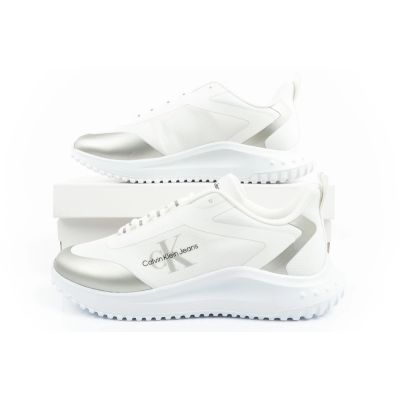 19. Calvin Klein Eva Runner buty damskie sportowe sneakersy białe modne