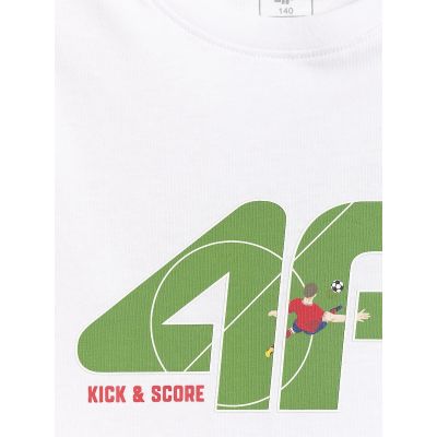 5. T-shirt bawełniany chłopięcy 4F 4FJRSS26TTSHM4280-10S