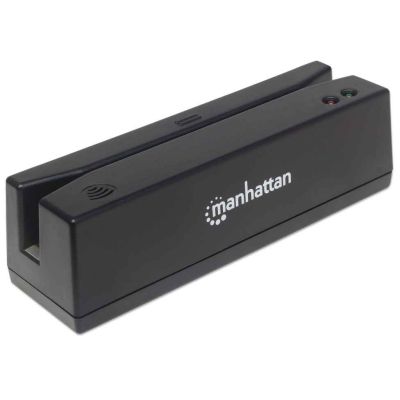 2. MANHATTAN Magnetkartenleser USB drei Spuren Leser   schwarz