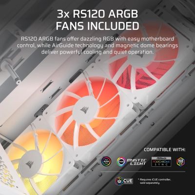 9. Obudowa Corsair 3200D RS ARGB Mid-Tower White