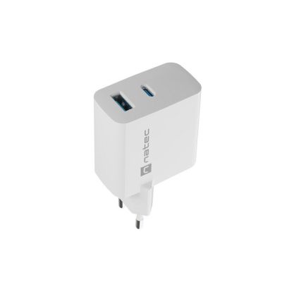6. NATEC ŁADOWARKA RIBERA GAN 1X USB-A + 1X USB-C 65W BIAŁA NUC-2144