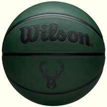 Piłka do koszykówki Wilson NBA Team Tribute Solid Milwaukee Bucks Ball WZ4025417XB