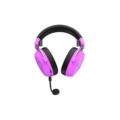 3. Słuchawki dla graczy Hator HYPERGANG 3 Wireless bezprzewodowe fioletowe
