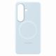 4. Etui Samsung Silicone Magnet Case na Samsung Galaxy S26 kompatybilne z MagSafe - niebieskie