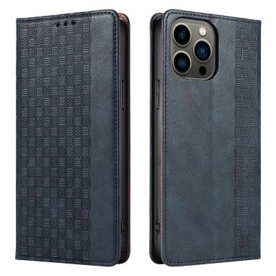 7. Magnet Strap Case etui Samsung Galaxy S23+ pokrowiec z klapką portfel mini smycz podstawka niebieskie