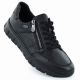 Skórzane półbuty damskie sportowe czarne Rieker N1301-01