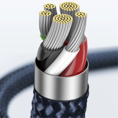 19. Kabel Baseus CATS000003 Lightning - USB-C 20W 480Mb/s 1m - niebieski